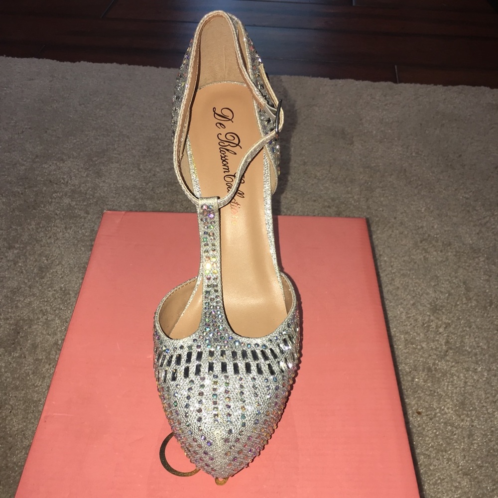 Silver Prom Heels - Picture 2 of 7